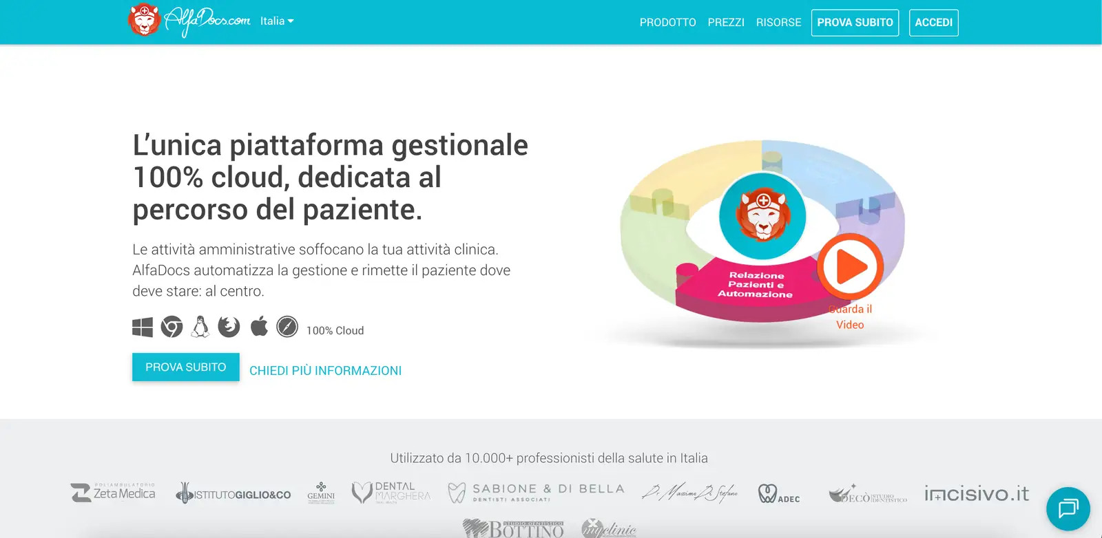 AlfaDocs homepage
