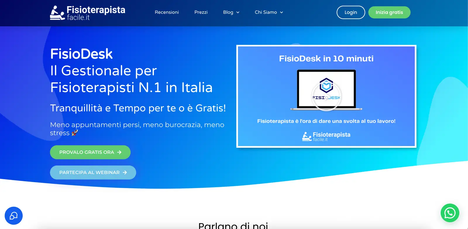 Homepage FisioDesk
